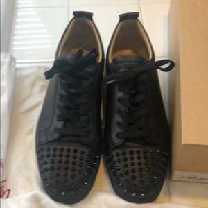 Christian louboutin junior louis spike sneaker s45